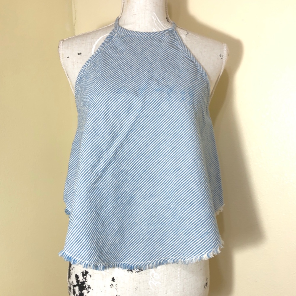 BDG Linen Blend Halter Top Womens Size S Summer Sexy